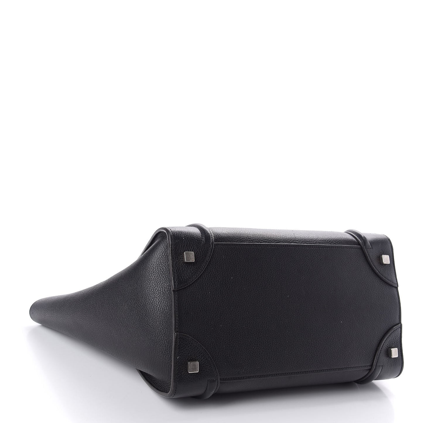 Drummed Calfskin Mini Luggage Black