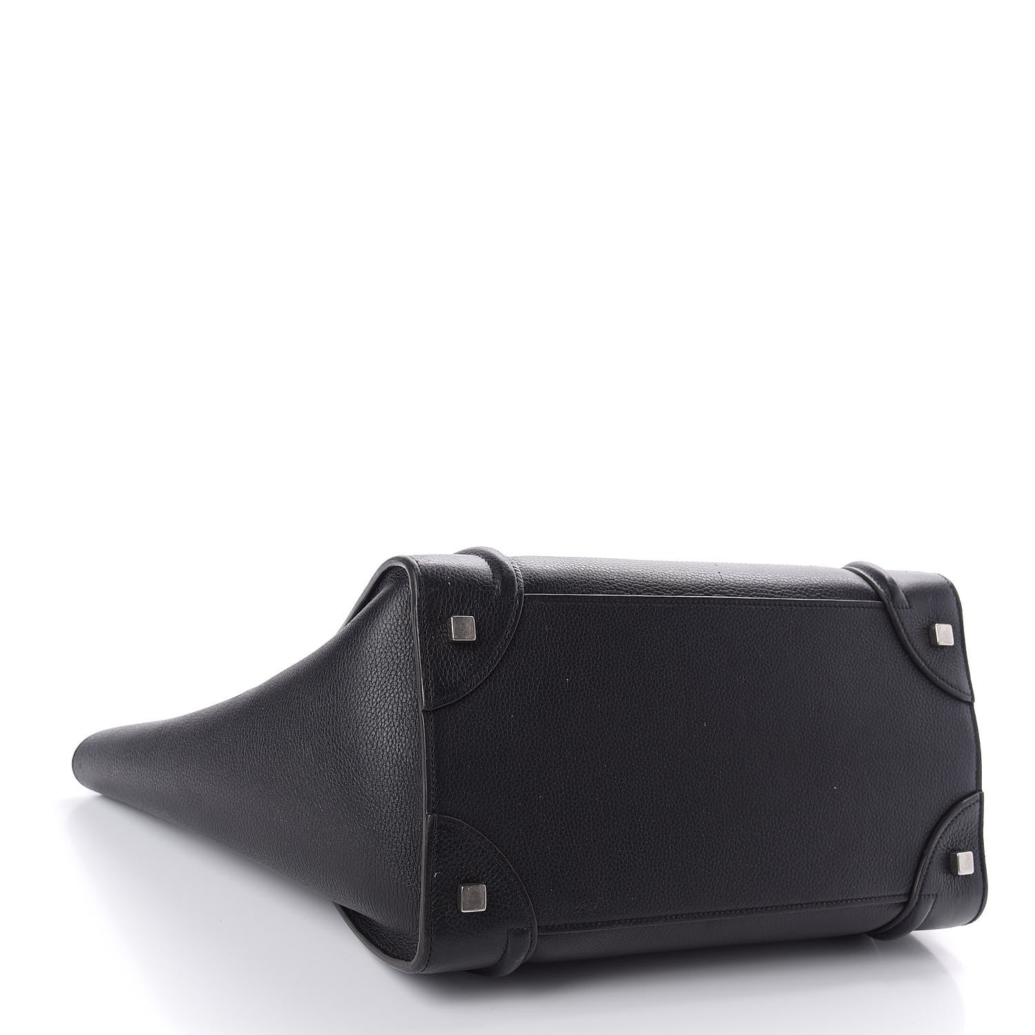 Celine Drummed Calfskin Mini Luggage Black 4 of 12