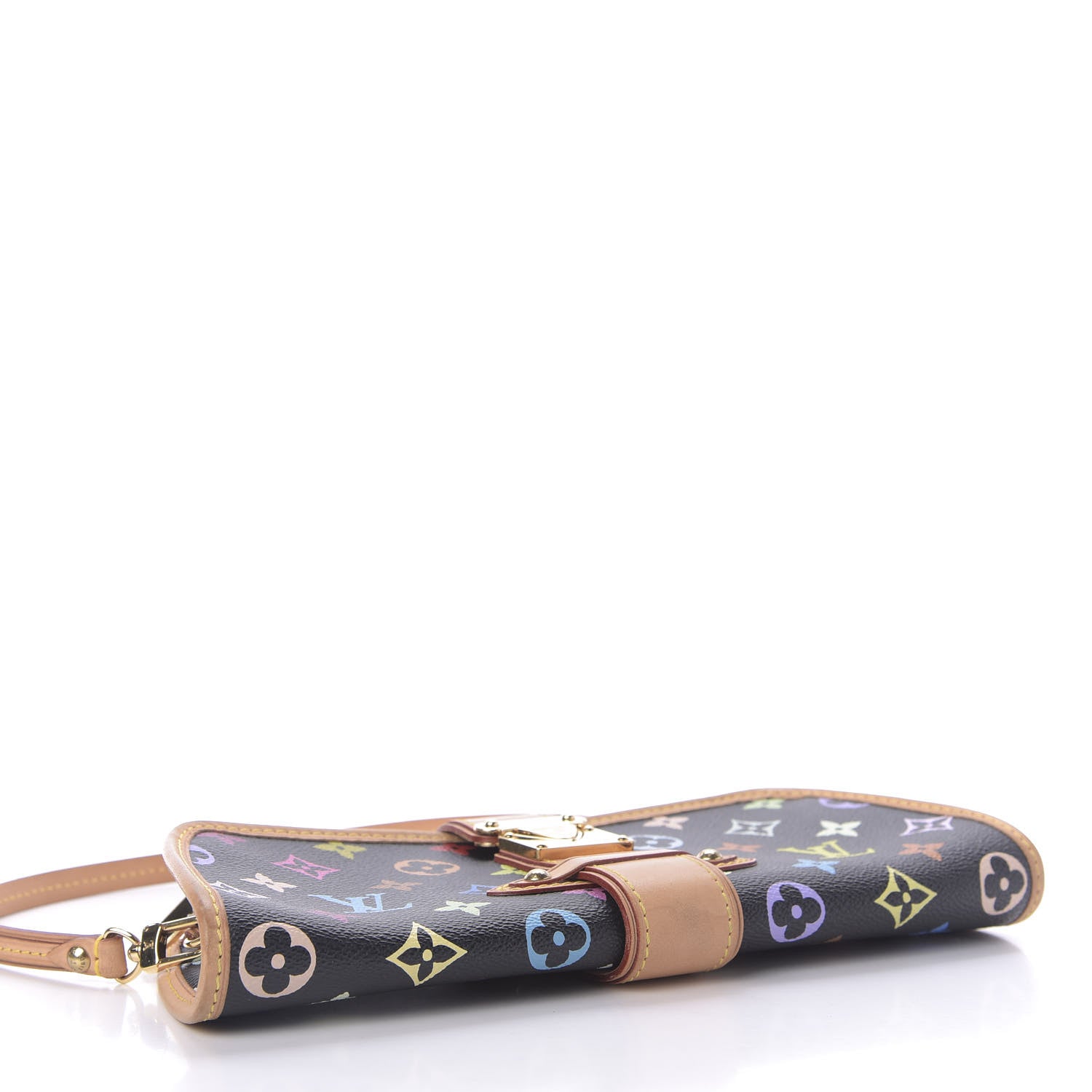 Louis Vuitton Monogram Multicolor Shirley Black 4 of 9