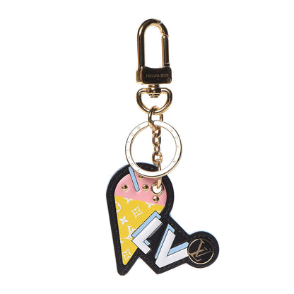 Louis Vuitton Calfskin Monogram Summer Feel Bag Charm Key Holder 1 of 4
