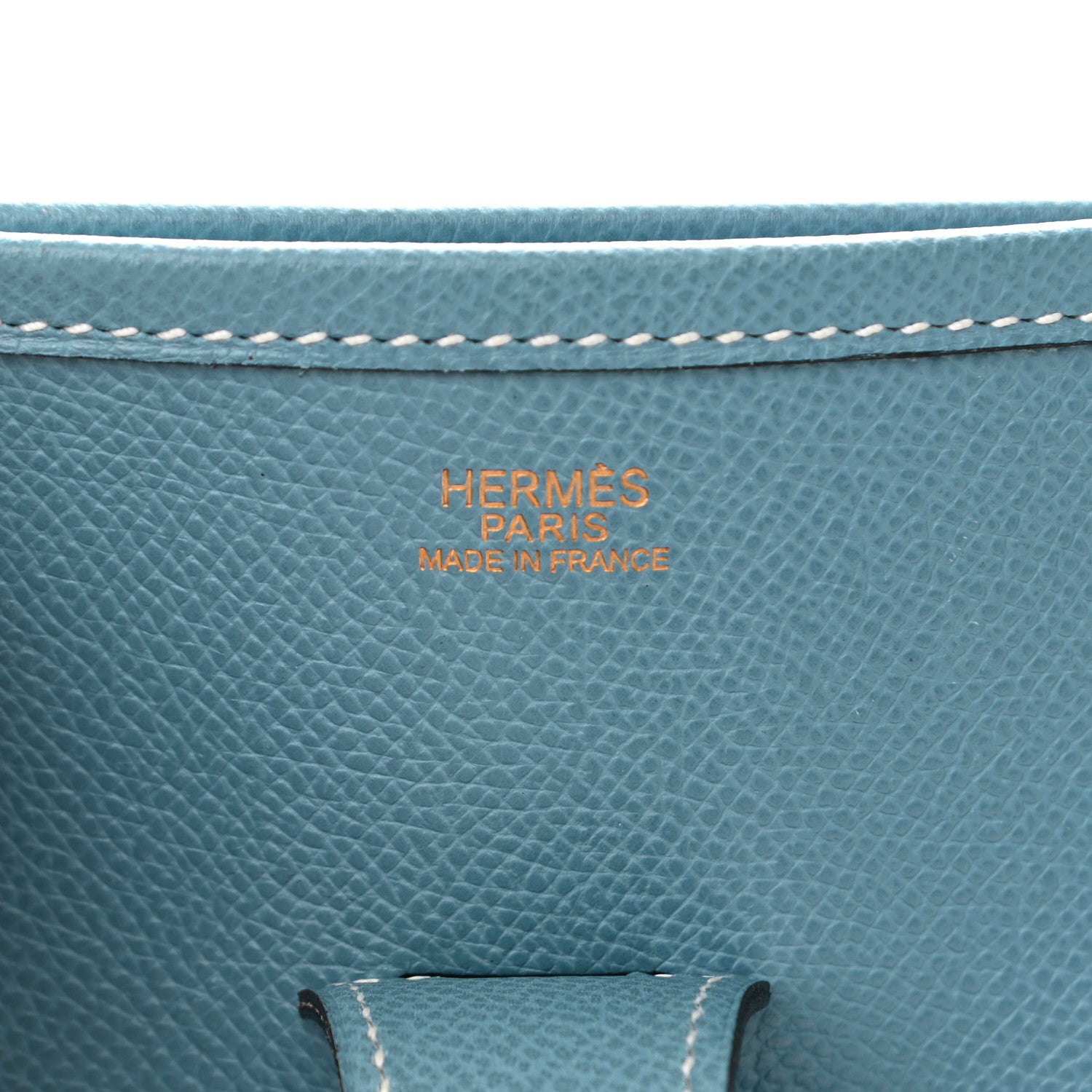 Hermes Epsom Evelyne II GM Blue Jean 5 of 9