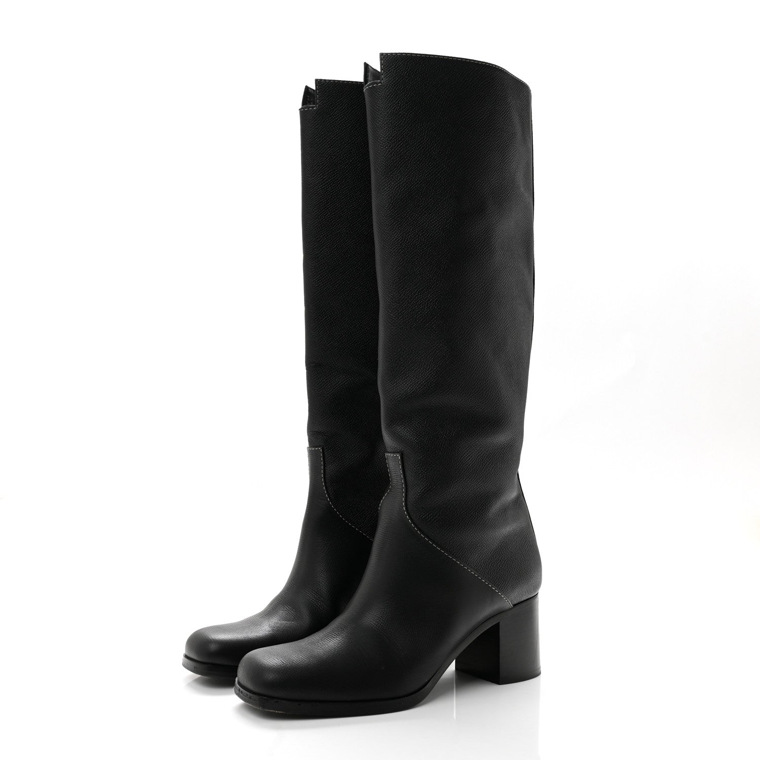 Hermes Epsom Foulee 60 Boots 36 Black 4 of 9