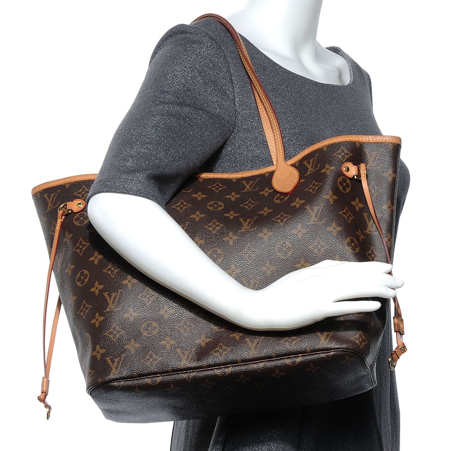 Louis Vuitton Monogram Neverfull MM 2 of 7