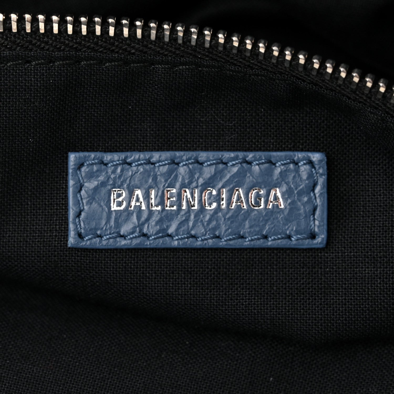 Balenciaga Agneau Classic Silver Hardware City Denim Blue 6 of 11