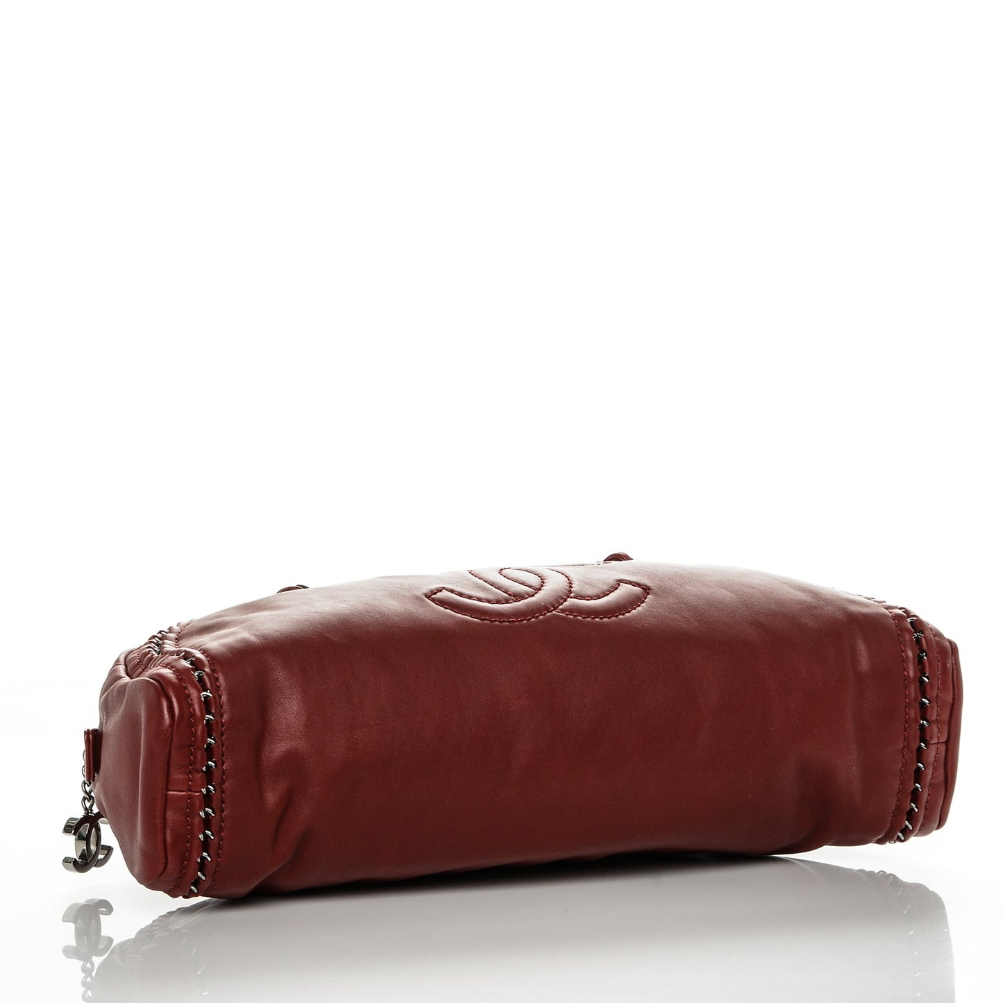 Smooth Calfskin Petit Luxe Ligne Bowler Red