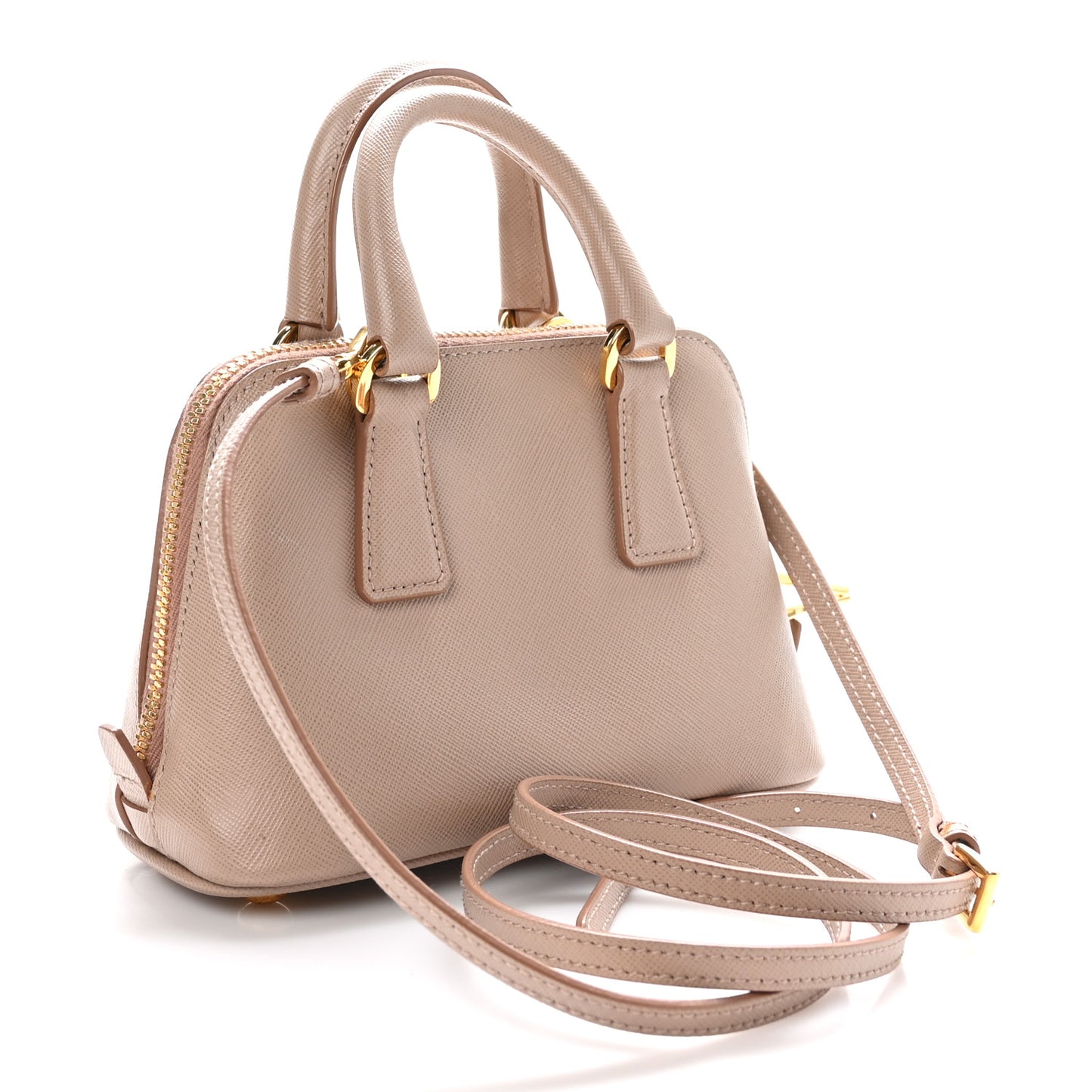 Saffiano Lux Mini Promenade Tote Cammeo