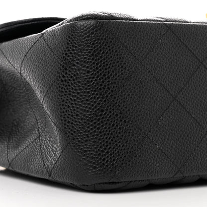 Chanel Caviar Quilted Jumbo Double Flap Black 9 of 11