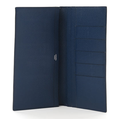 Hermes Epsom MC2 Fleming Checkbook Holder Wallet Bleu Saphir 5 of 6
