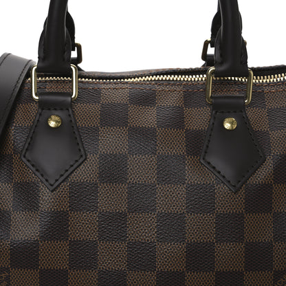 Louis Vuitton Damier Ebene Speedy Bandouliere 25 7 of 9