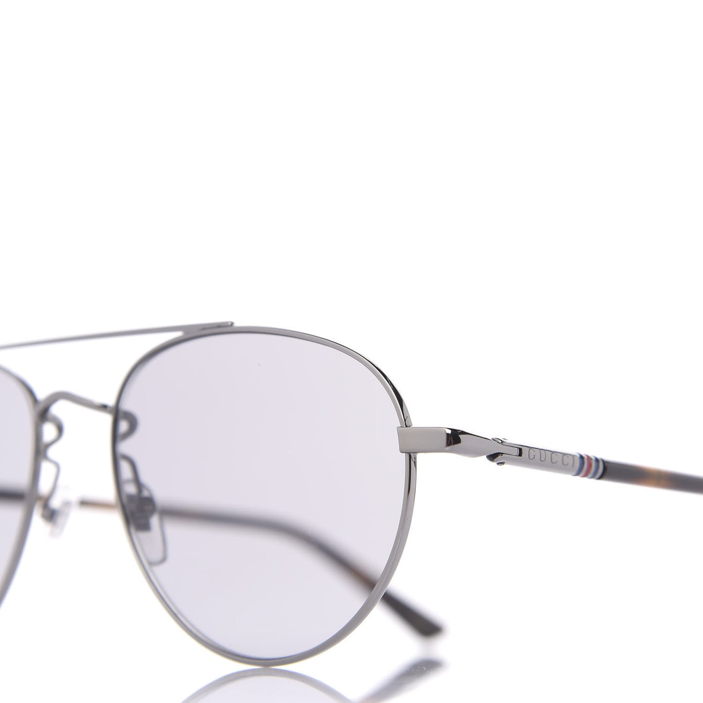 Acetate Aviator Sunglasses GG0447S Silver