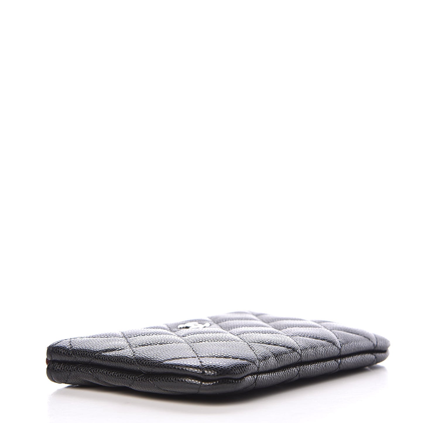 Caviar Quilted Small Cosmetic Case Black