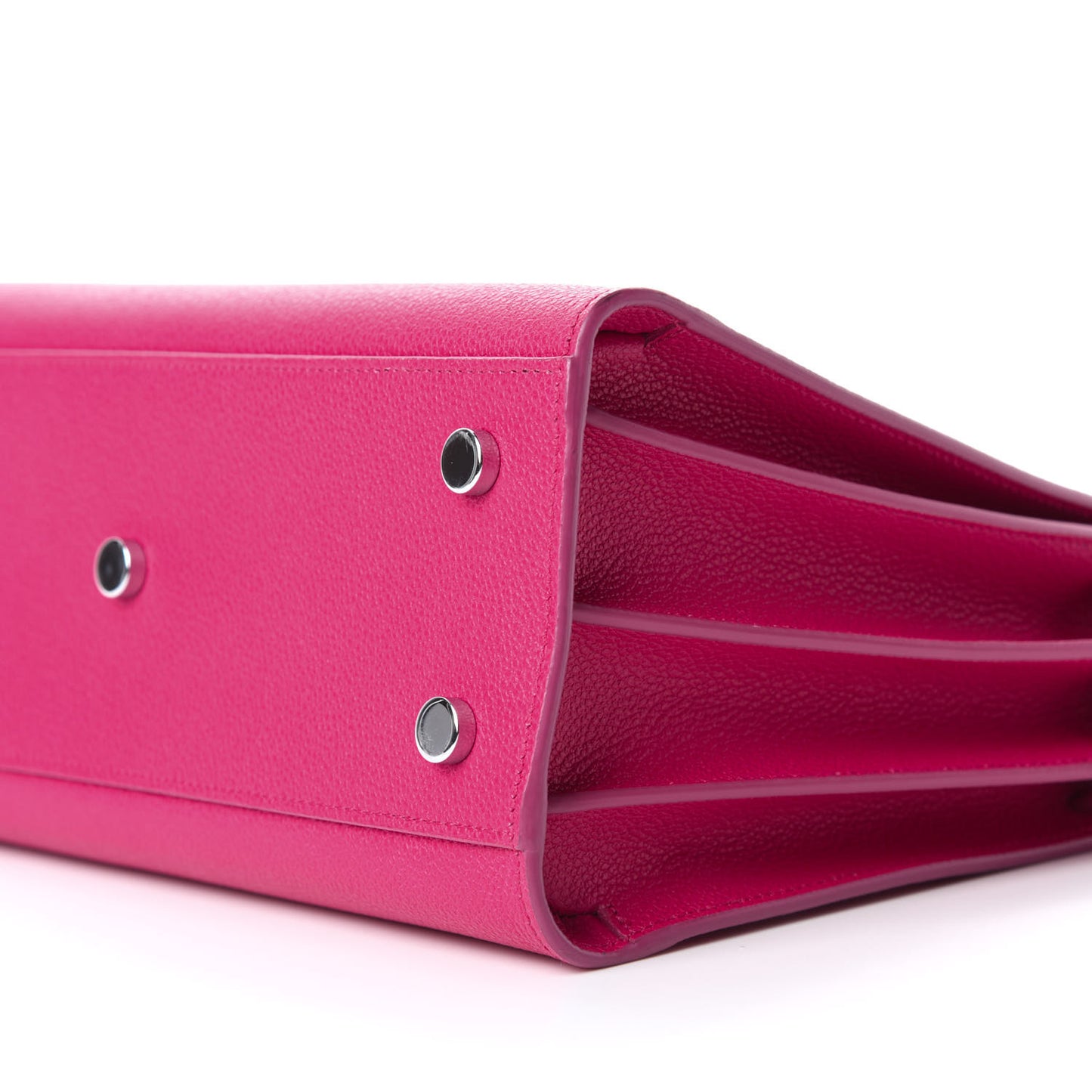 Grained Calfskin Baby Sac De Jour Fuchsia