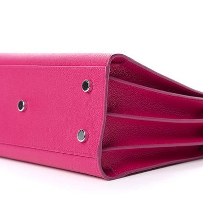 Saint Laurent Grained Calfskin Baby Sac De Jour Fuchsia 8 of 8