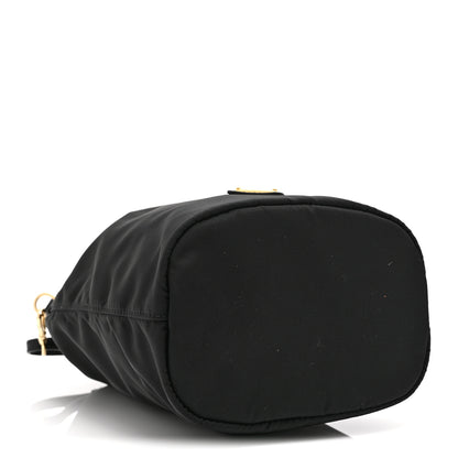 Prada Saffiano Tessuto Nylon Vela Bucket Wristlet Black 4 of 10