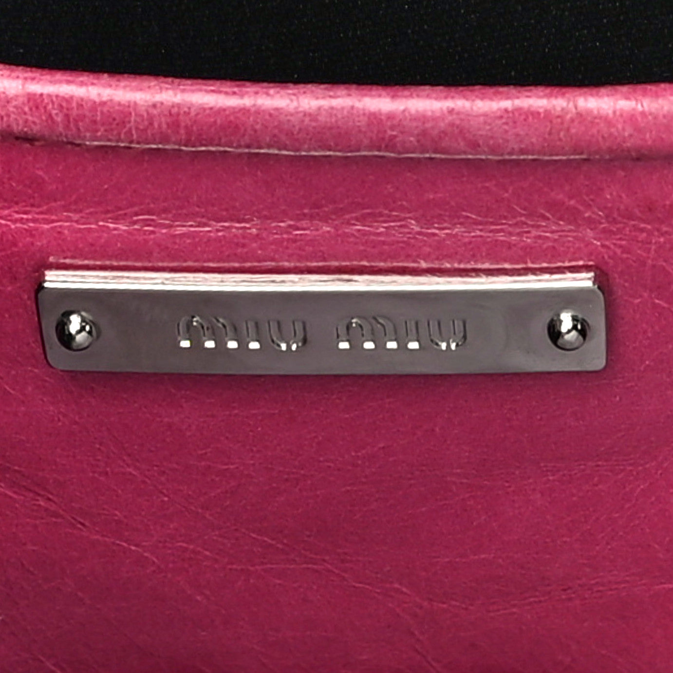 Miu Miu Vitello Lux Matelasse Double Zip Shoulder Bag Peonia 7 of 14