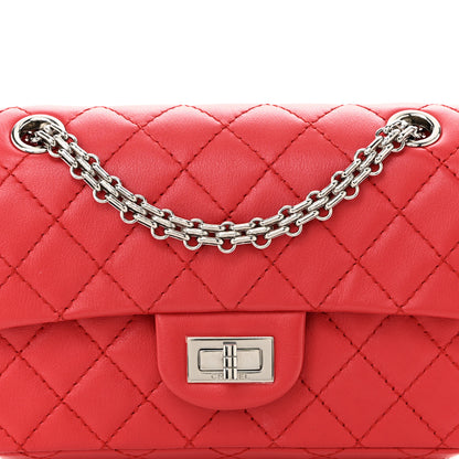 Chanel Calfskin Quilted 2.55 Reissue Mini Flap Dark Red 8 of 10