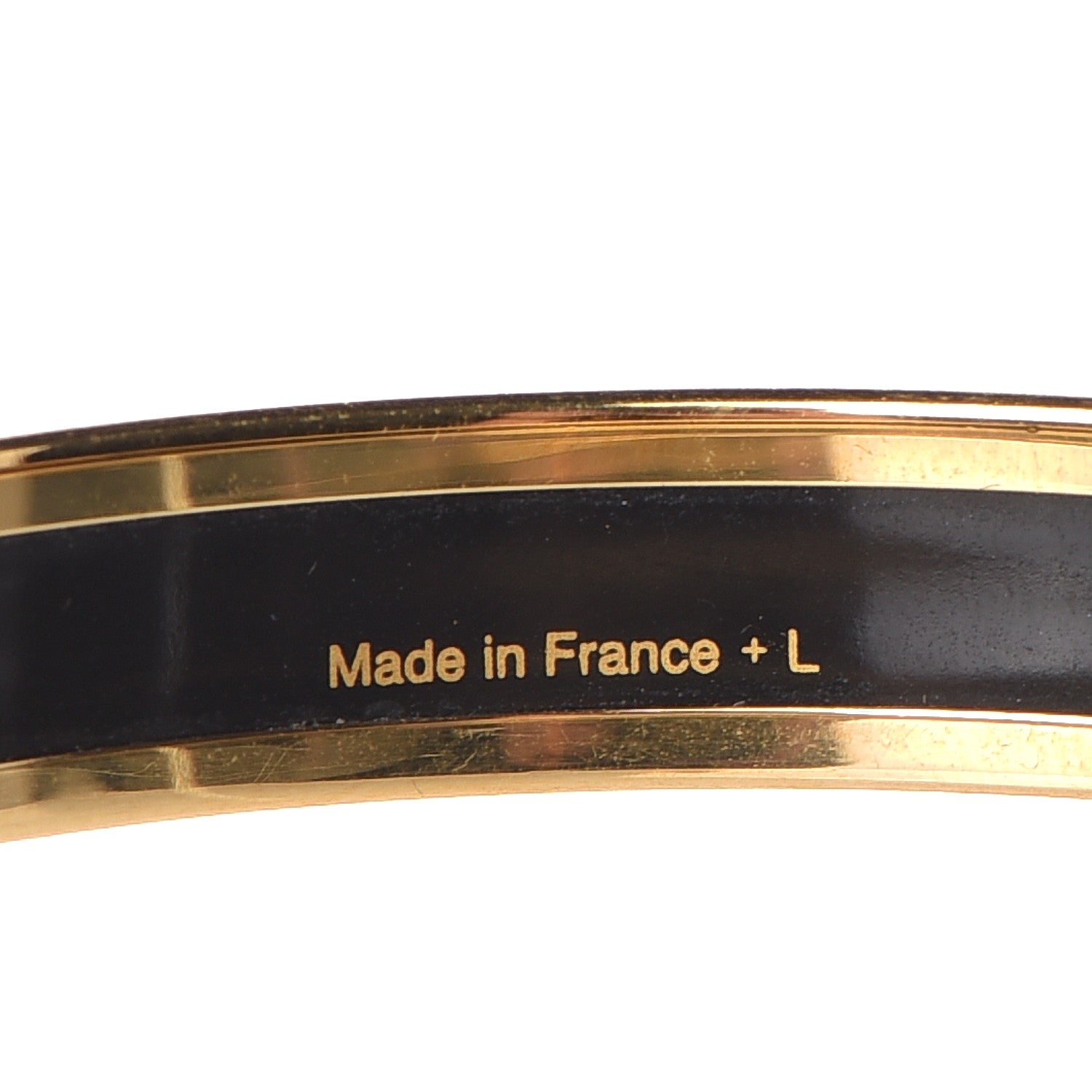 Hermes Enamel Printed Narrow Ex Libris Bracelet 65 5 of 5