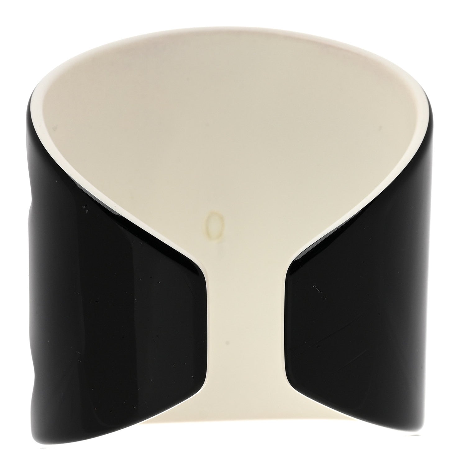 Chanel Resin CC Wide Cuff Black White 1885607 – FASHIONPHILE