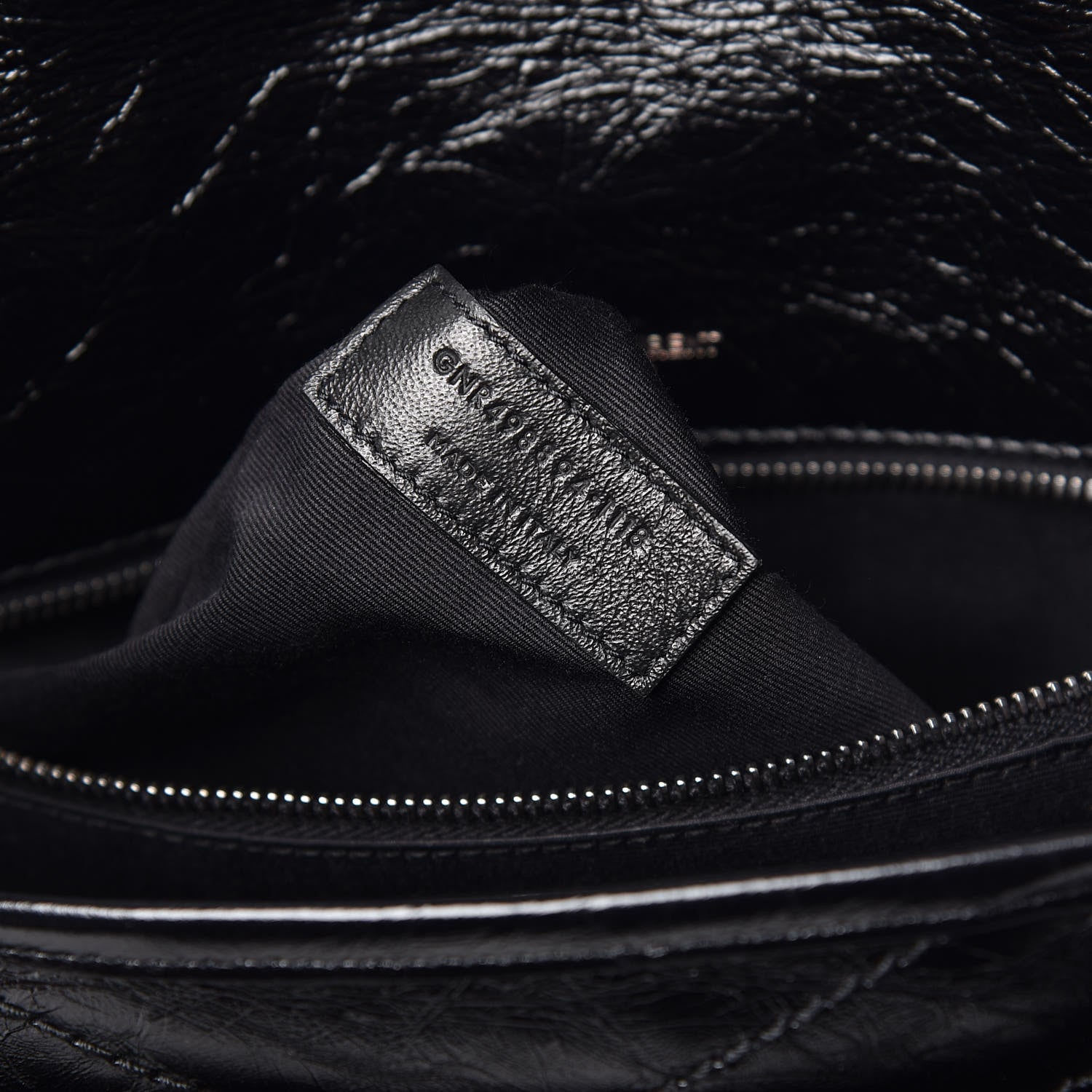 Saint Laurent Crinkled Calfskin Matelasse Monogram Medium Niki Chain Satchel Black 9 of 9