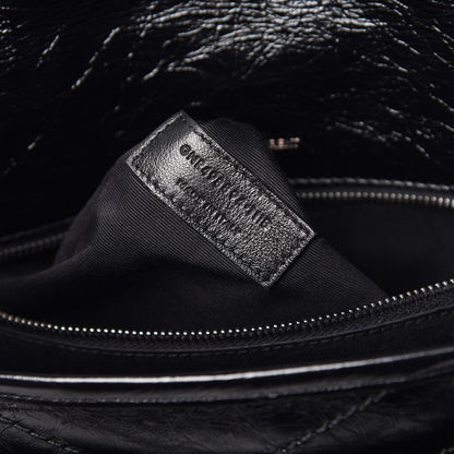 Saint Laurent Crinkled Calfskin Matelasse Monogram Medium Niki Chain Satchel Black 9 of 9