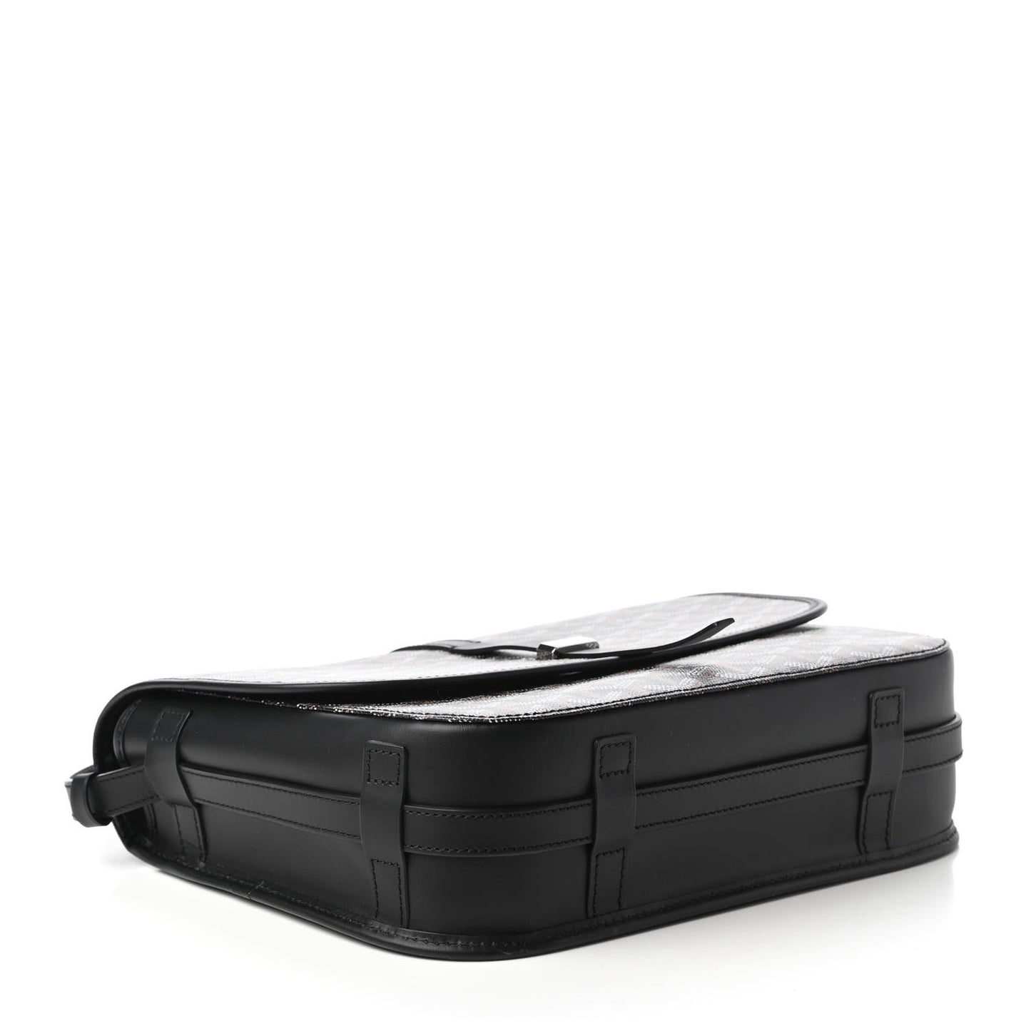 Goyardine Belvedere II MM Messenger Bag Black