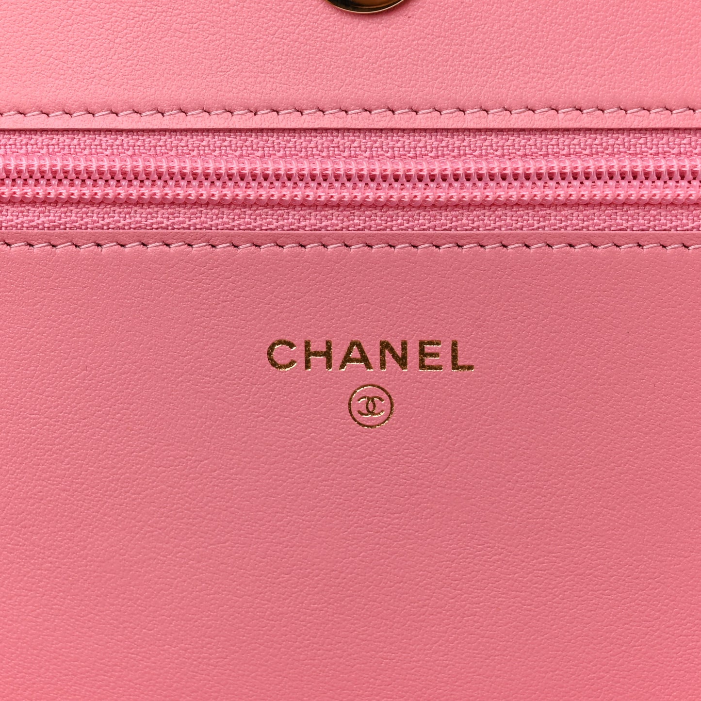 Caviar Quilted Boy Wallet On Chain WOC Pink