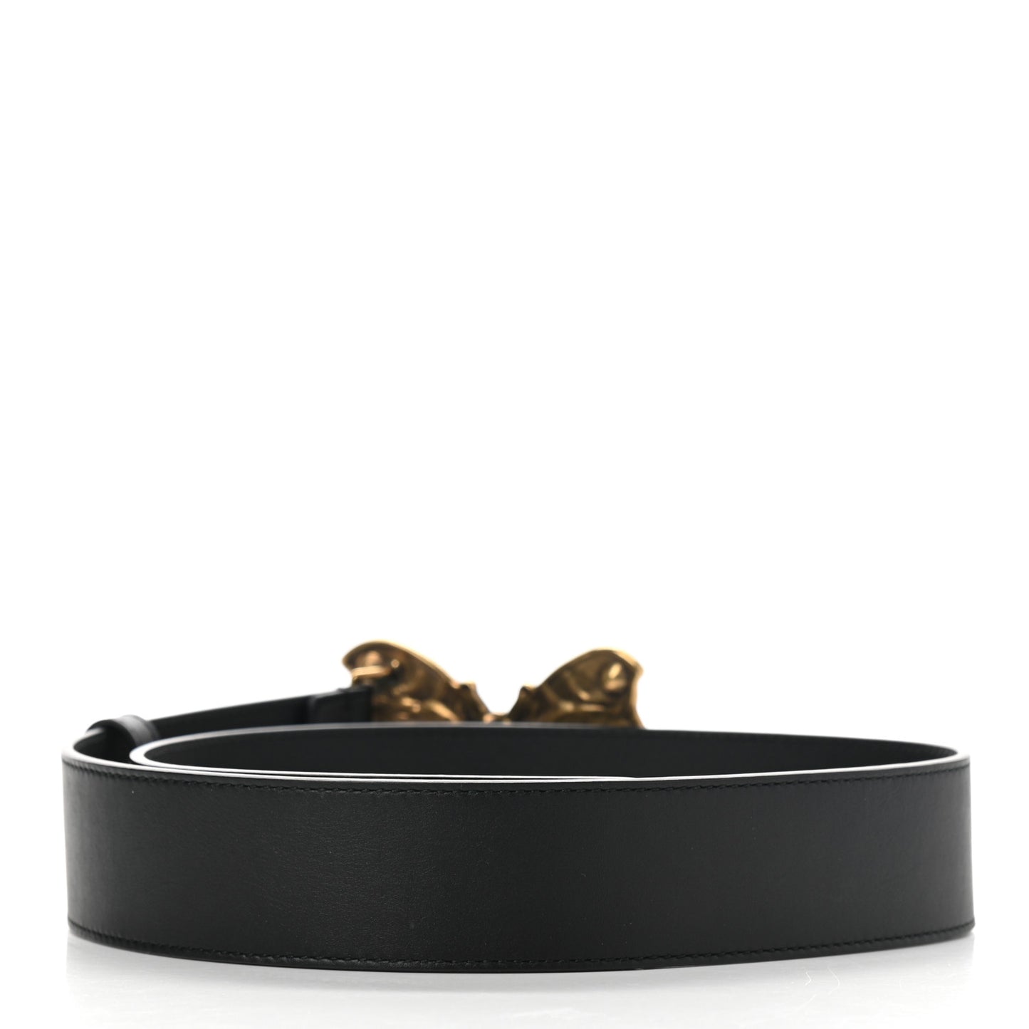Calfskin Embellished Butterfly Belt 75 30 Black