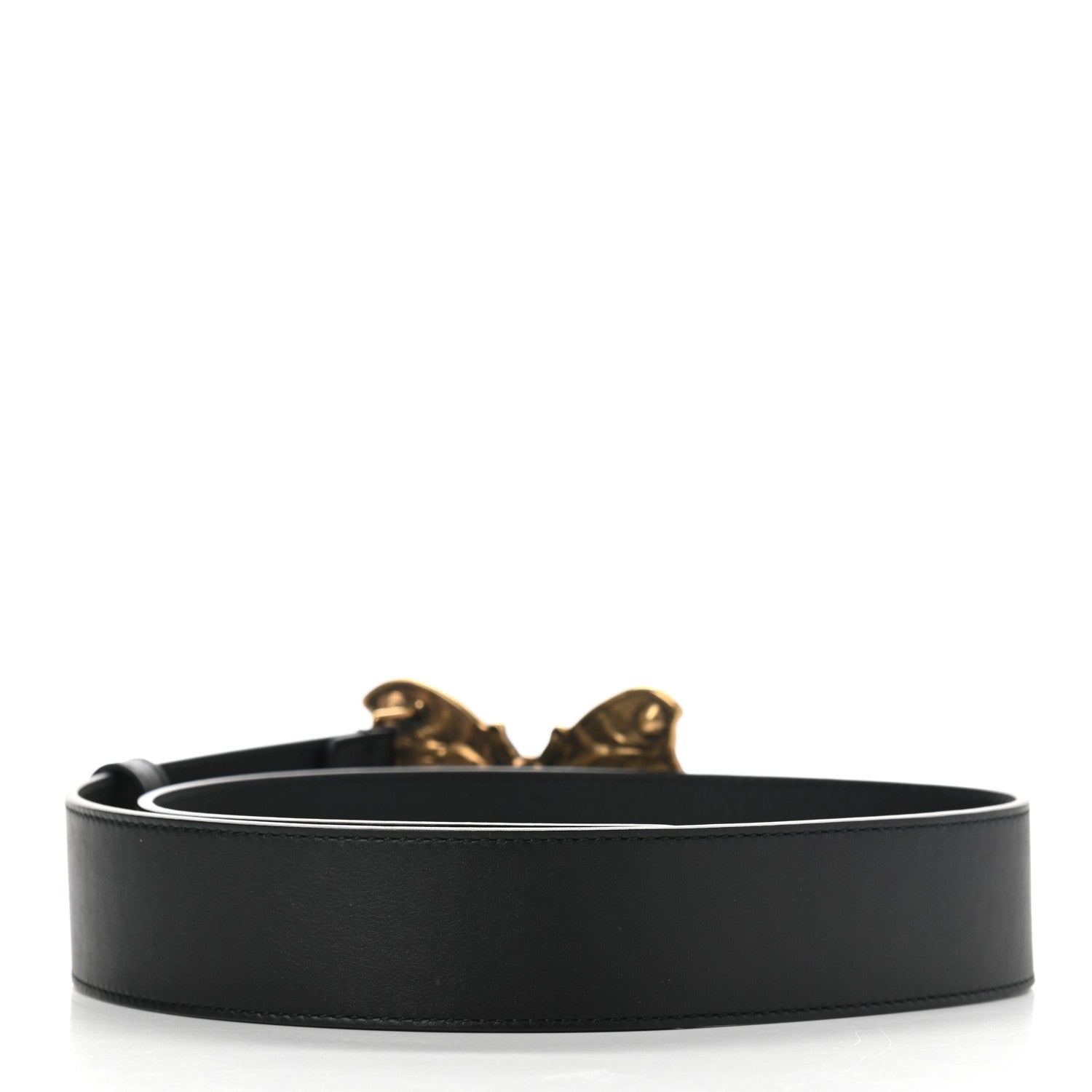 Gucci Calfskin Embellished Butterfly Belt 75 30 Black 2 of 6