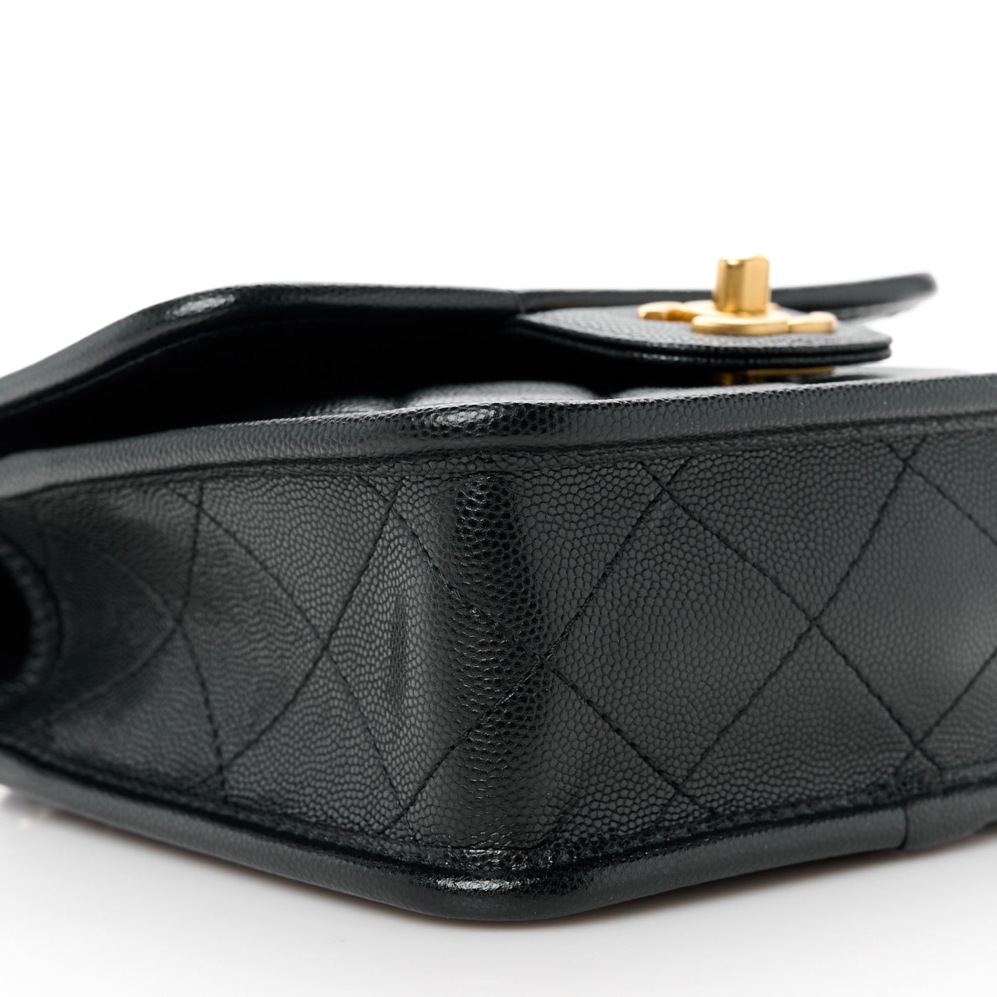 Caviar School Memory Mini Top Handle Flap Black