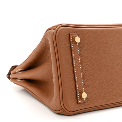 Hermes Togo Birkin 25 Gold 8 of 10