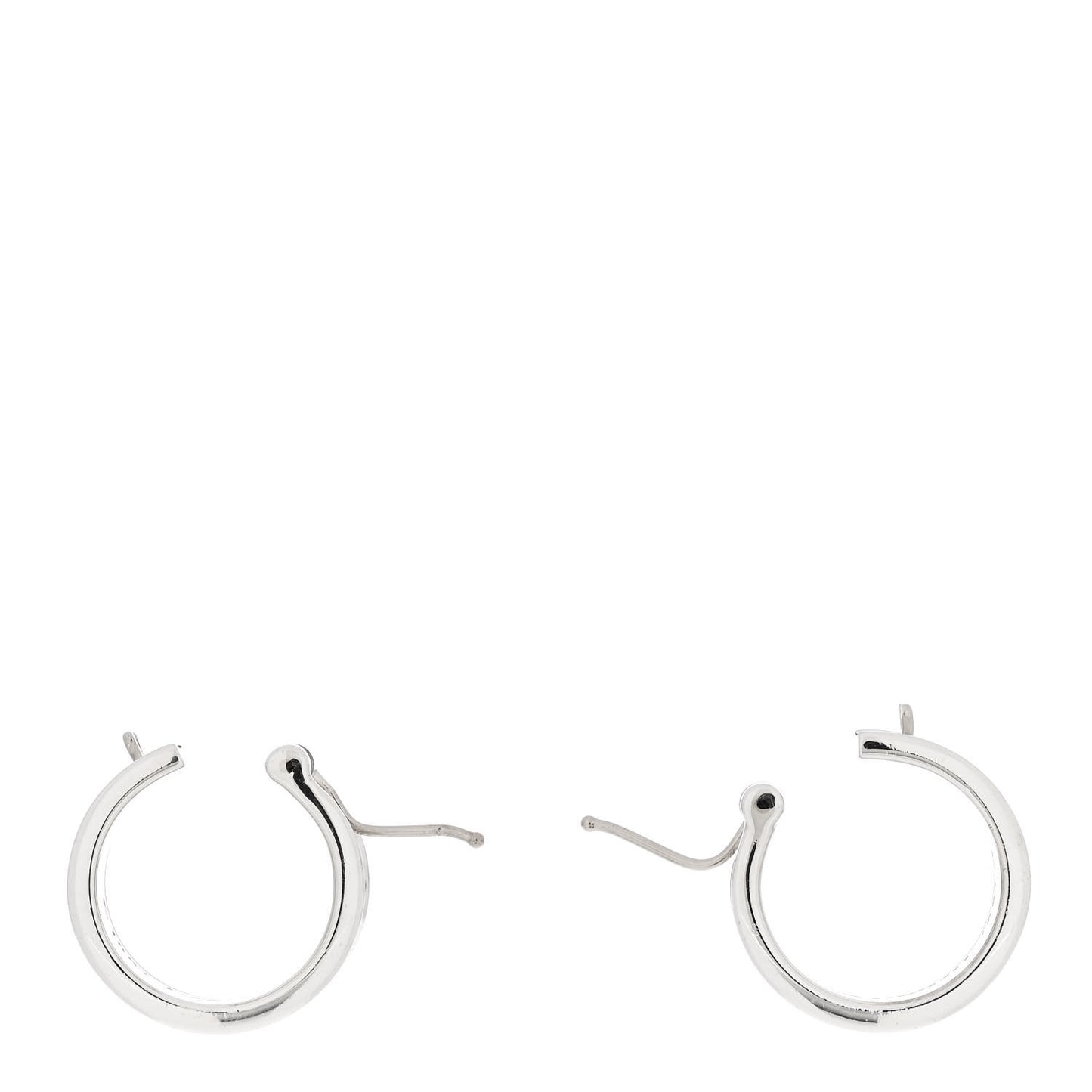 Sterling Silver Wide 1837 Hoop Earrings
