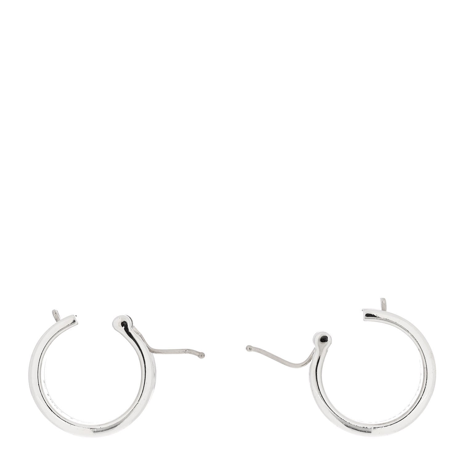 Tiffany Sterling Silver Wide 1837 Hoop Earrings 3 of 5