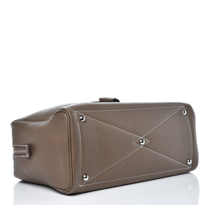Hermes Taurillon Clemence Victoria II 35 Etoupe 4 of 7