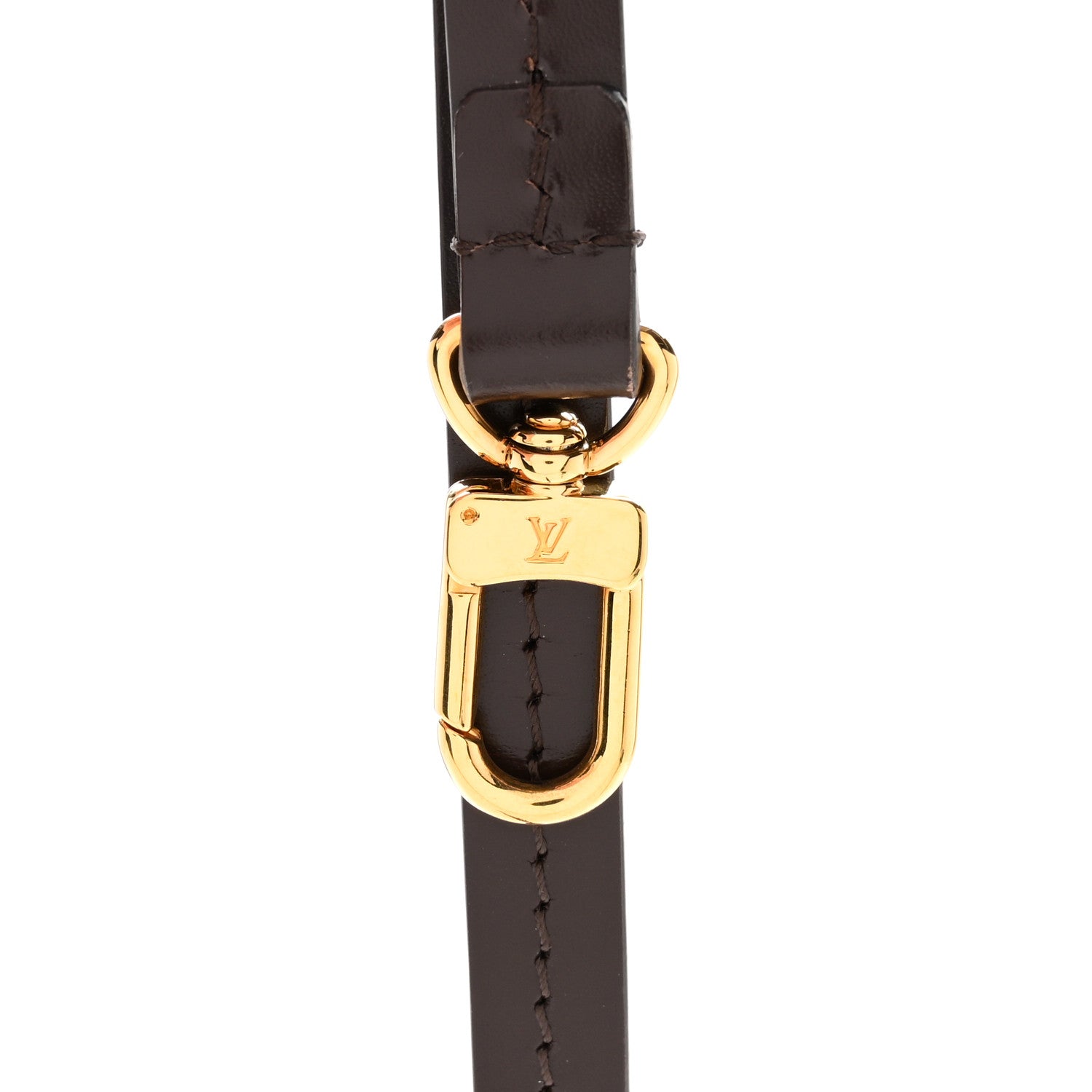 Louis Vuitton Calfskin Pochette Accessories Strap Brown 3 of 4