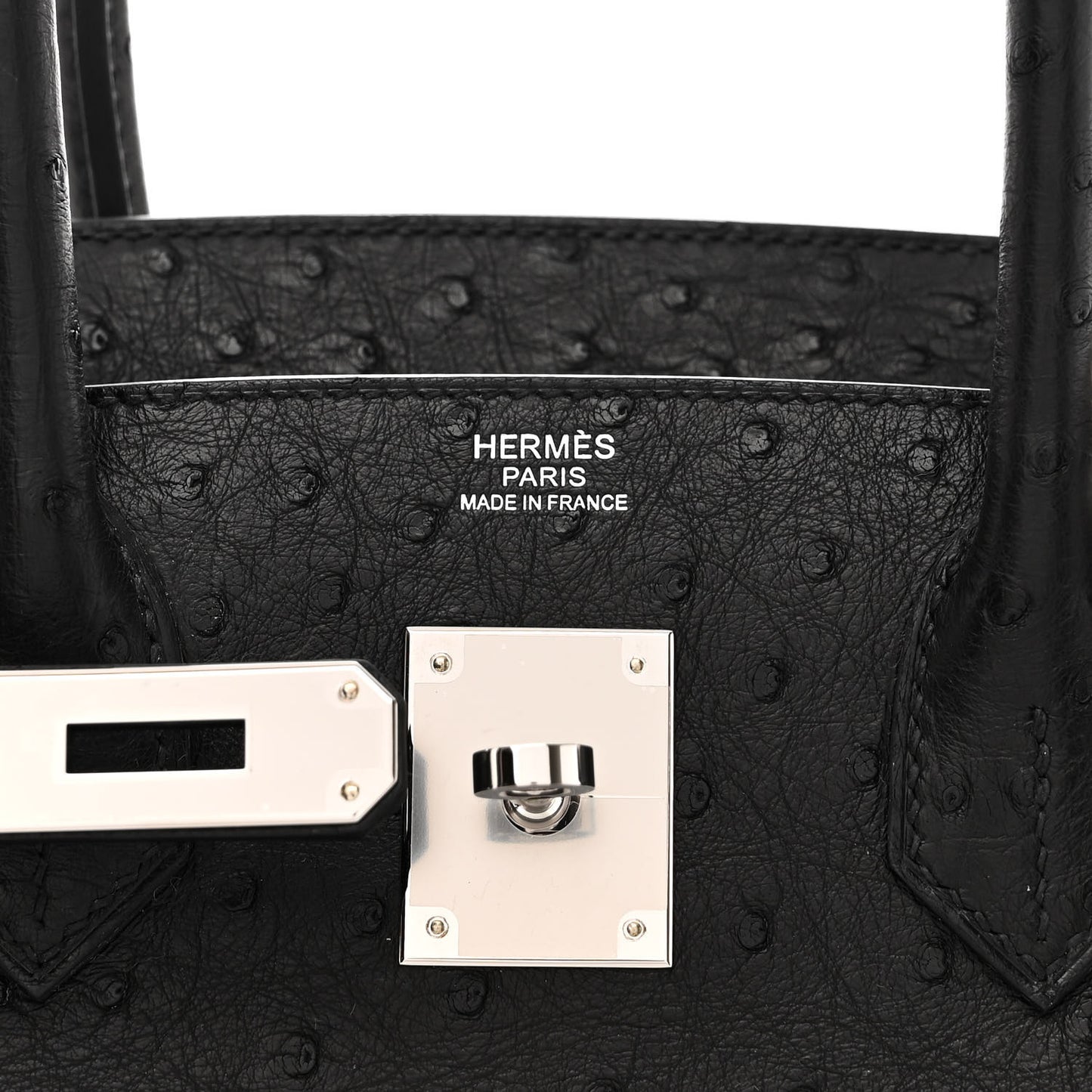 Ostrich Birkin 30 Black