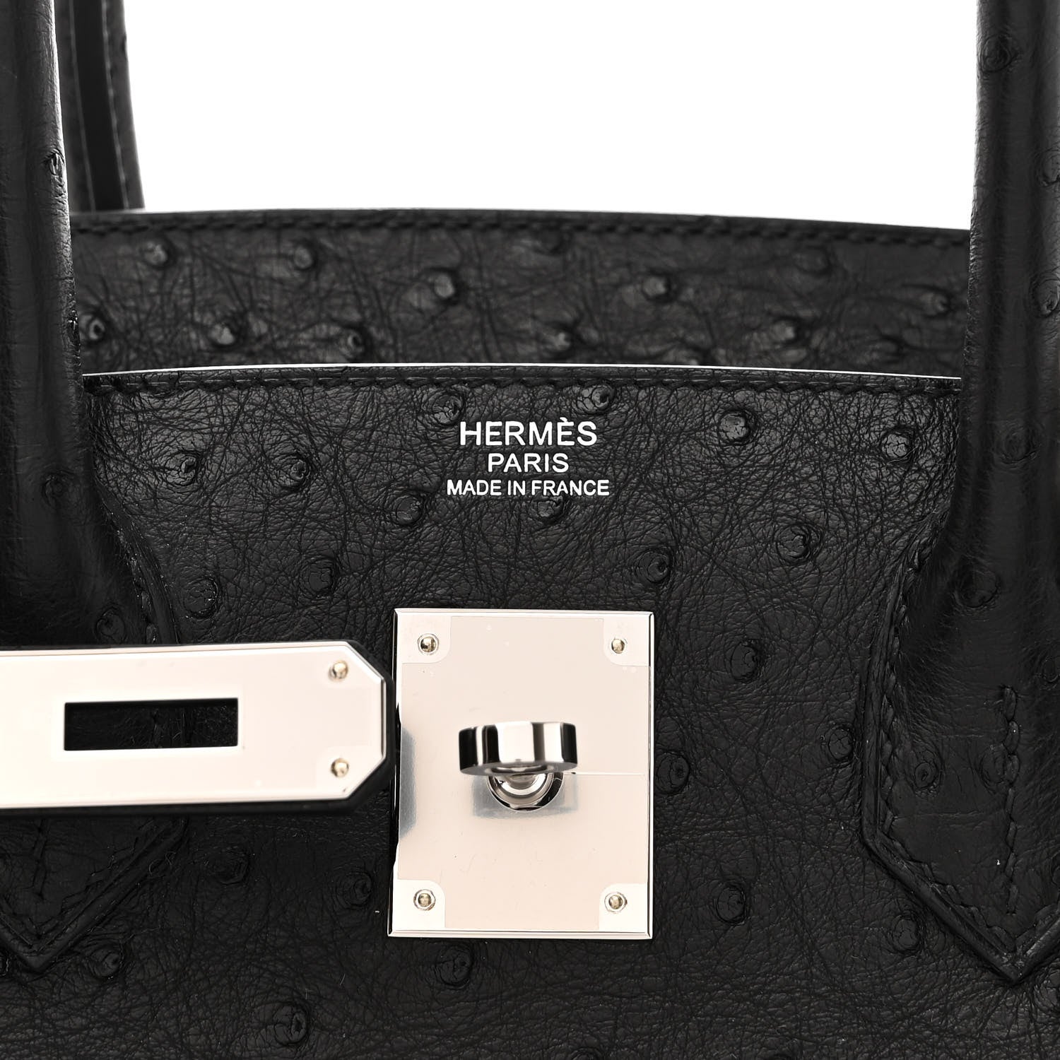Hermes Ostrich Birkin 30 Black 6 of 11