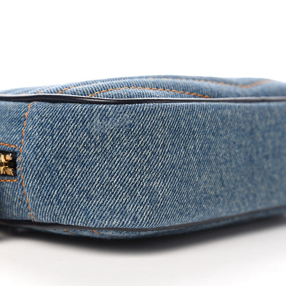 Saint Laurent Denim Matelasse Monogram Mini Lou Camera Bag California Blue 8 of 10