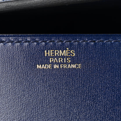Hermes Box Medor 23 Clutch Bleu Saphir 6 of 8