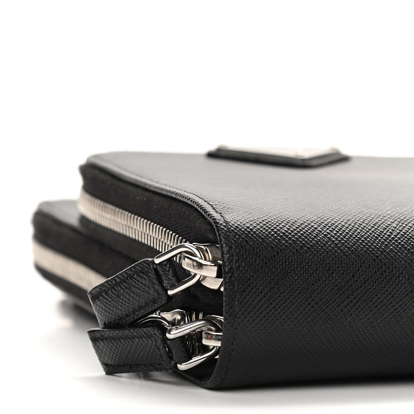 Saffiano Phone Crossbody Pouch Black
