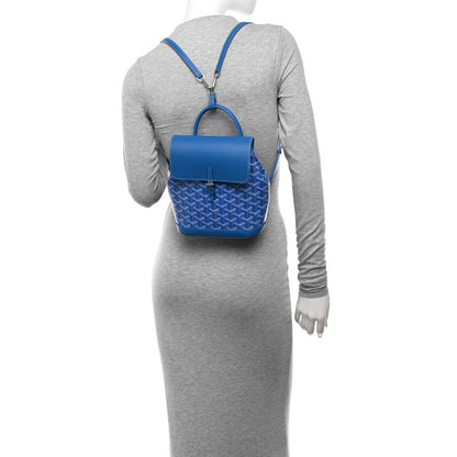Goyard Goyardine Calfskin Mini Alpin Backpack Sky Blue 2 of 9