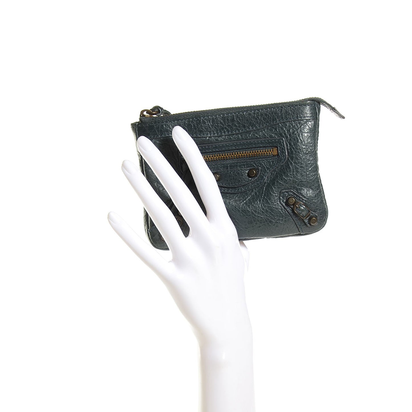 Agneau Classic Hardware M Porte-Monnaie Coin Purse Anthracite