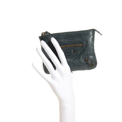 Balenciaga Agneau Classic Hardware M Porte-Monnaie Coin Purse Anthracite 2 of 8