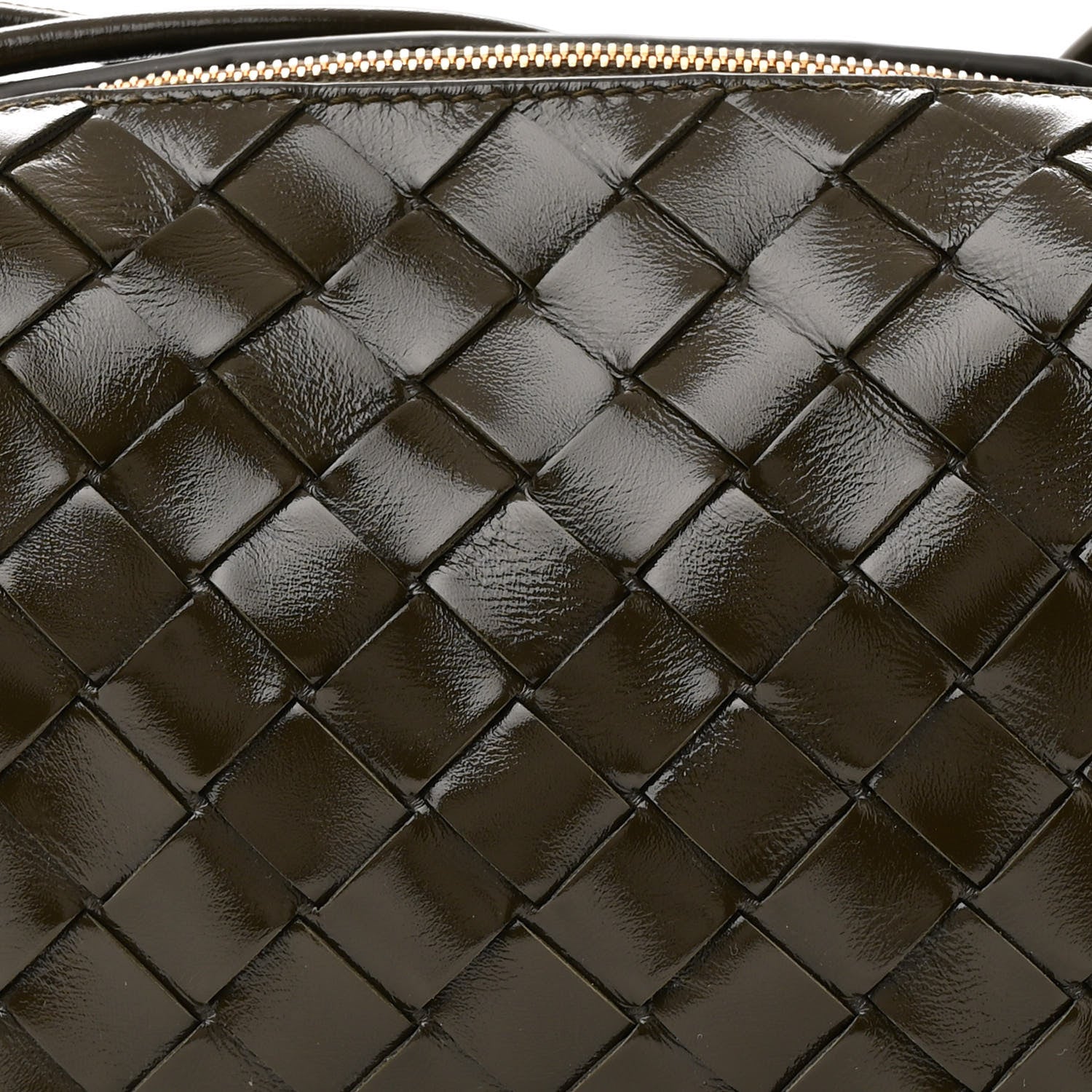 Bottega Veneta Polished Nappa Intrecciato Knot Mini Loop Camera Bag Kaki 7 of 11