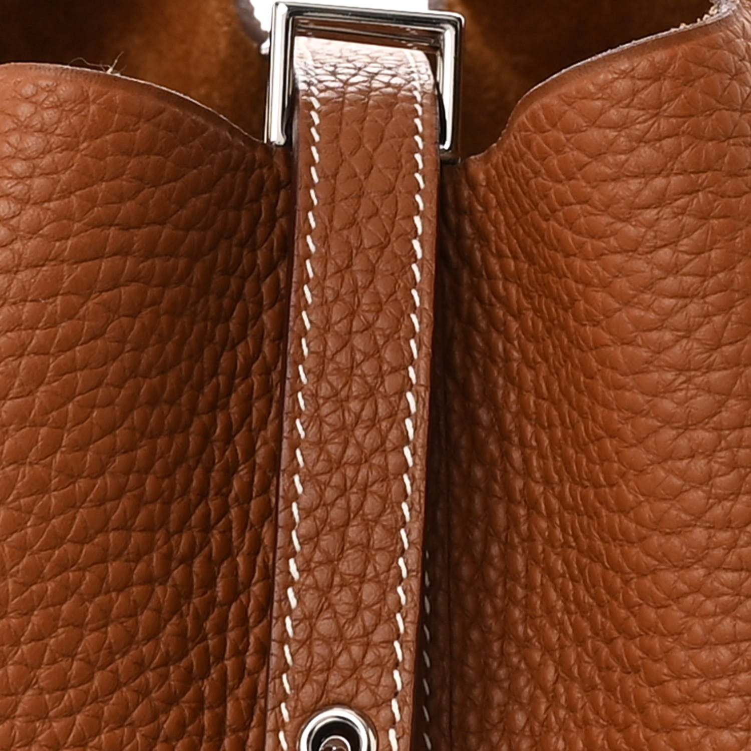 Hermes Taurillon Clemence Picotin Lock 22 MM Gold 8 of 10