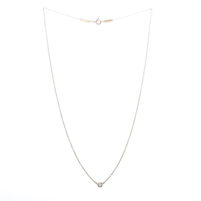 Tiffany 18K Yellow Gold Diamond .14ct Elsa Peretti Diamonds by the Yard Pendant Necklace 3 of 7