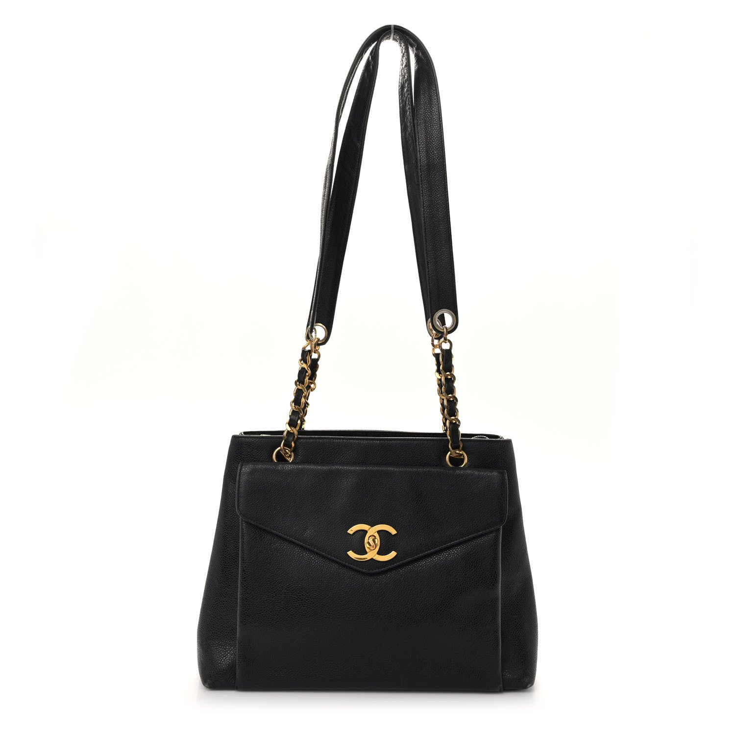 Chanel Caviar Flap Shoulder Bag Black 1 of 10