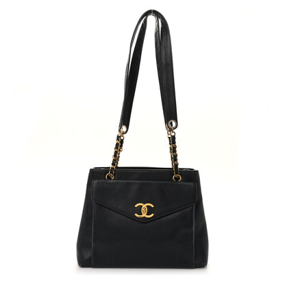Chanel Caviar Flap Shoulder Bag Black 1 of 10