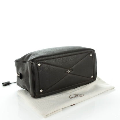 Hermes Taurillon Clemence Victoria II 35 Chocolate 5 of 10