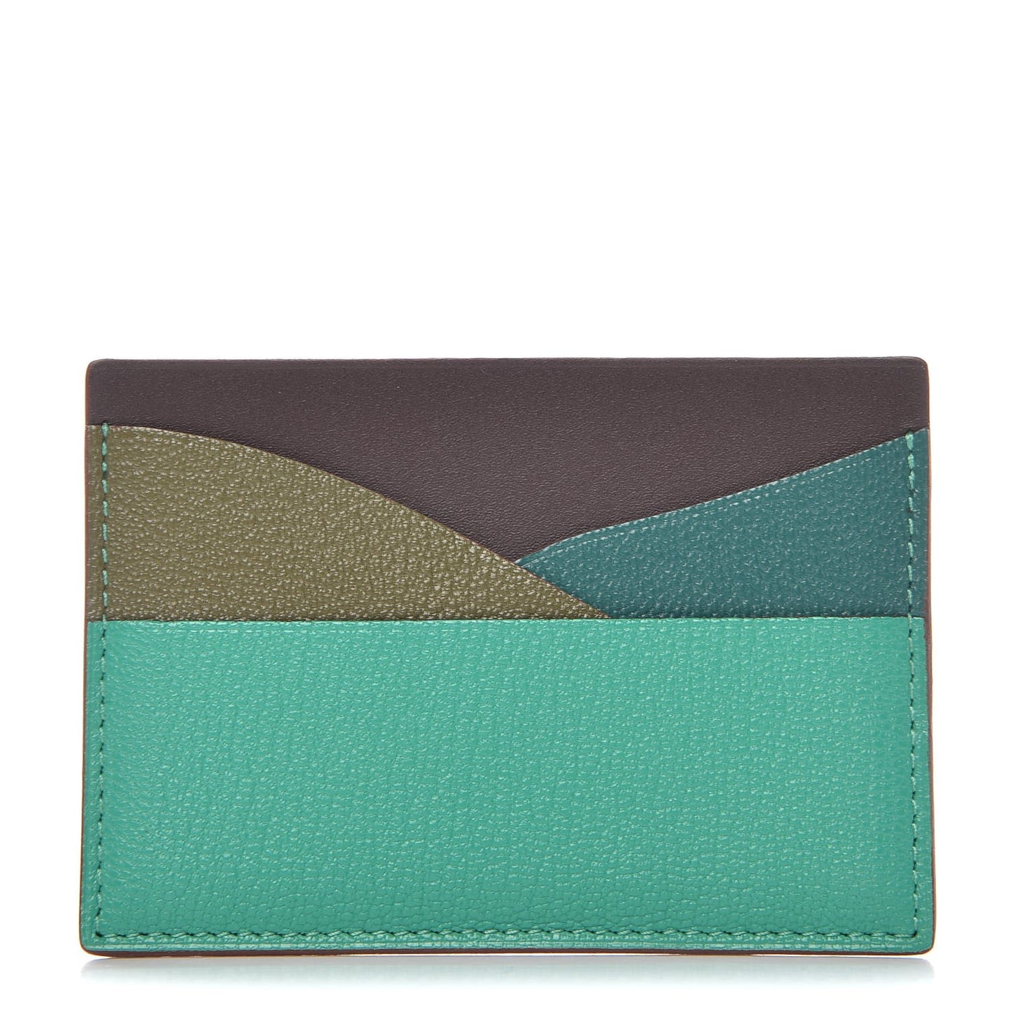 Chevre Mysore Epsom Landscape Petit H Card Case