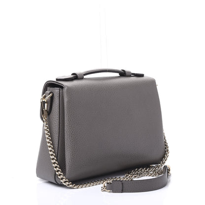 Gucci Dollar Calfskin Interlocking G Top Handle Shoulder Bag Loess 2 of 10
